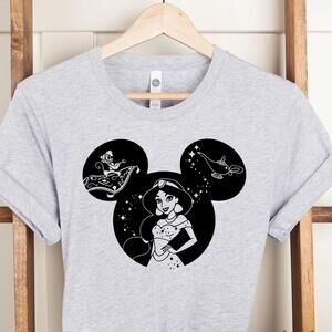 Aladdin And Princess Jasmine T-Shirt Animation Tee